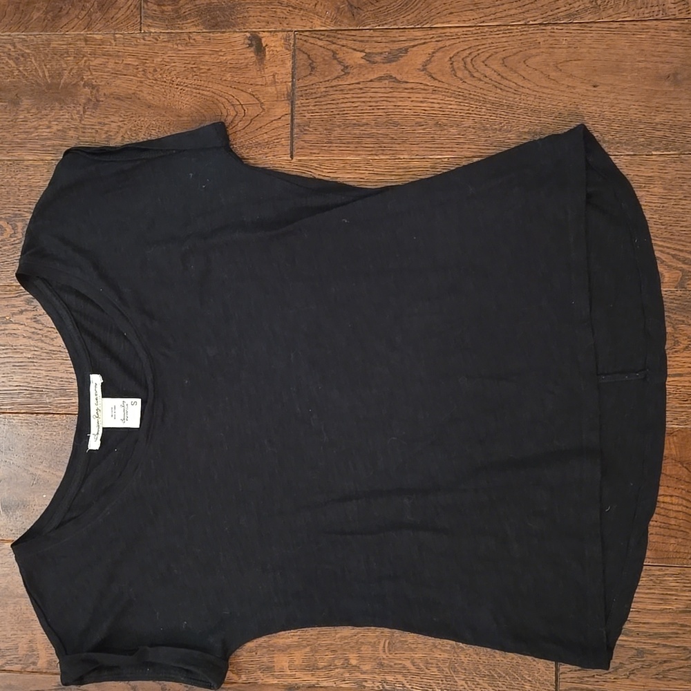 American Rag Cie Black Short Sleeve Womens top Small